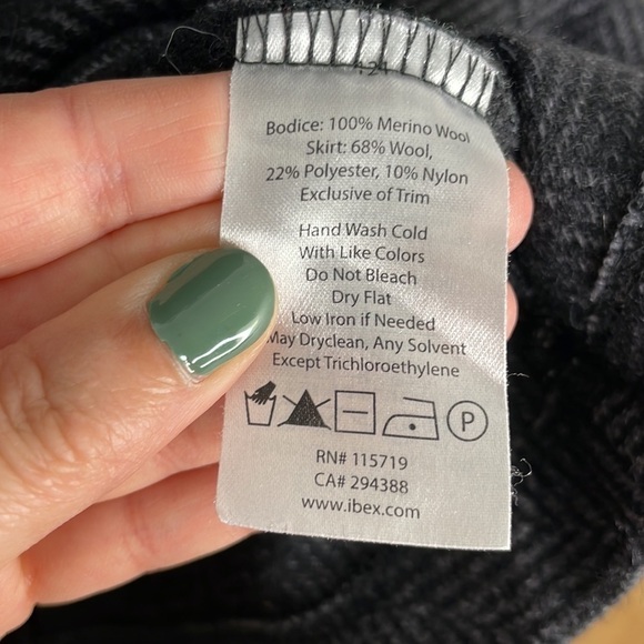 Ibex merino wool chevron skirt dress - Picture 7 of 9